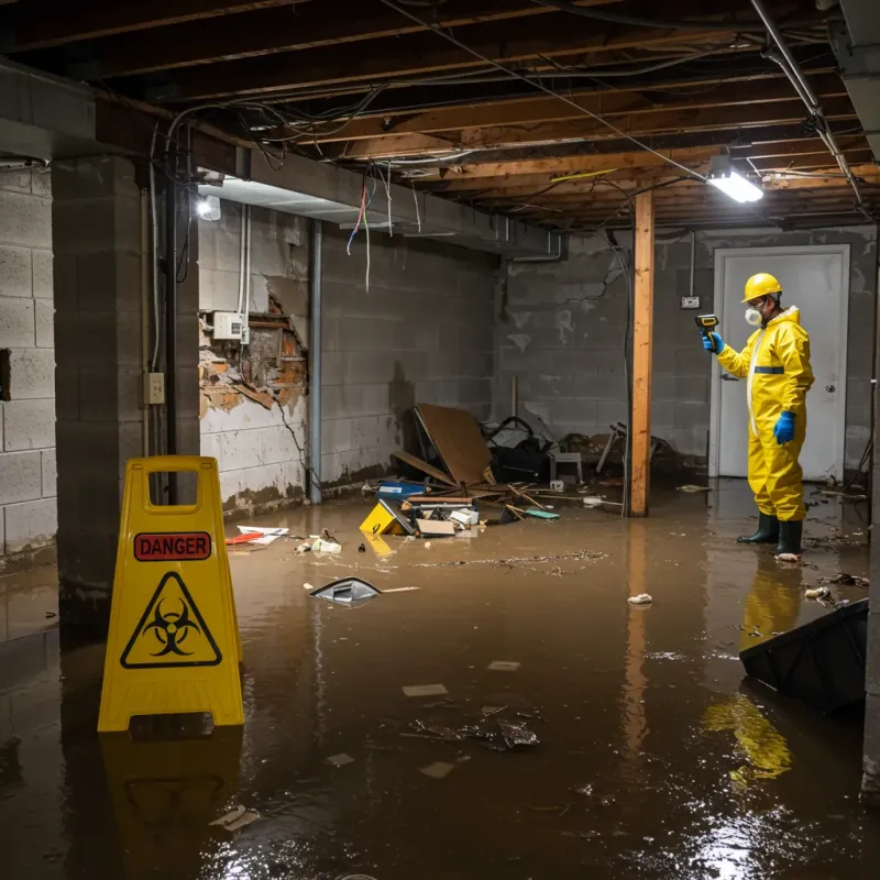 Flooded Basement Electrical Hazard in Columbia County, FL Property